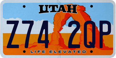 UT license plate Z742QP