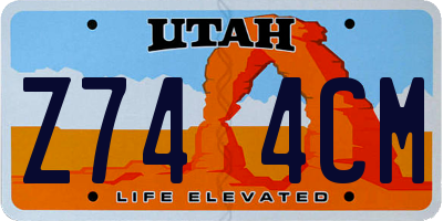 UT license plate Z744CM