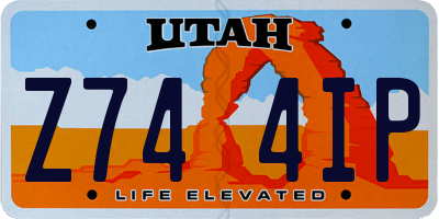 UT license plate Z744IP