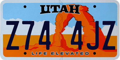 UT license plate Z744JZ