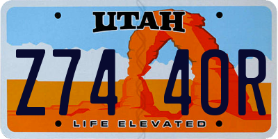 UT license plate Z744OR