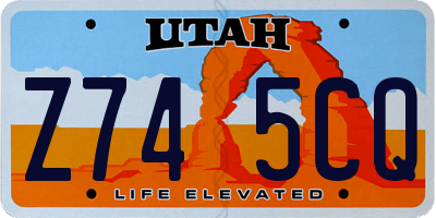 UT license plate Z745CQ