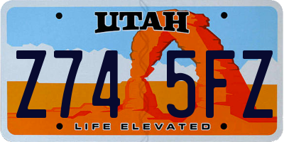 UT license plate Z745FZ