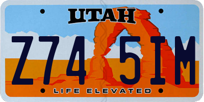 UT license plate Z745IM