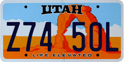 UT license plate Z745OL