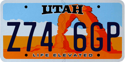 UT license plate Z746GP