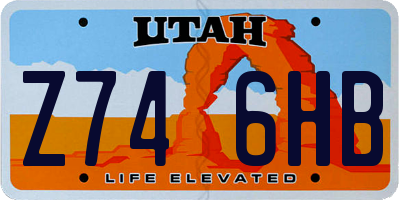UT license plate Z746HB