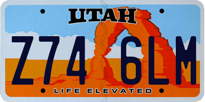 UT license plate Z746LM