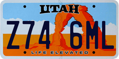 UT license plate Z746ML