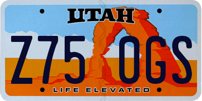 UT license plate Z750GS