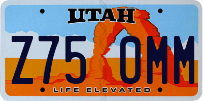 UT license plate Z750MM