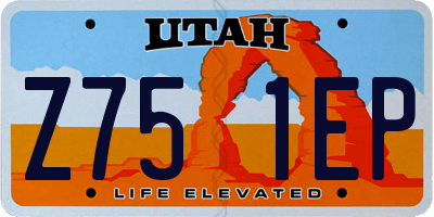 UT license plate Z751EP