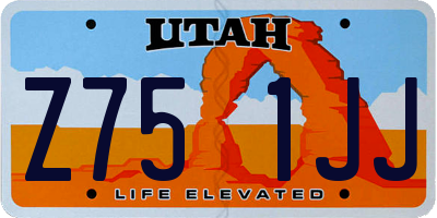 UT license plate Z751JJ