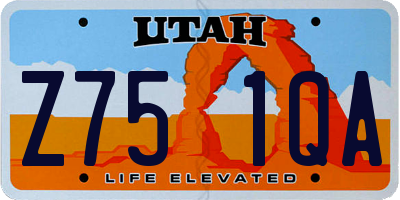 UT license plate Z751QA