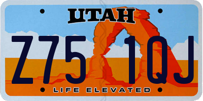 UT license plate Z751QJ