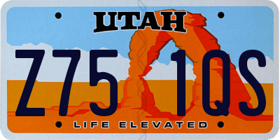 UT license plate Z751QS