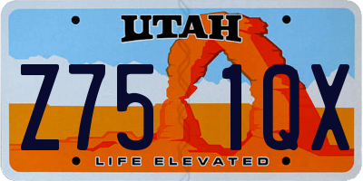 UT license plate Z751QX