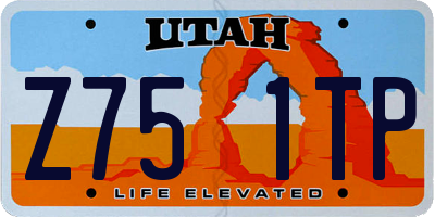 UT license plate Z751TP