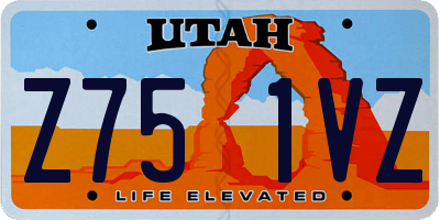 UT license plate Z751VZ