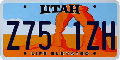 UT license plate Z751ZH