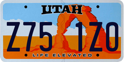 UT license plate Z751ZO