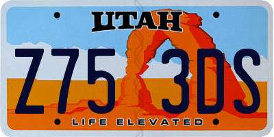 UT license plate Z753DS