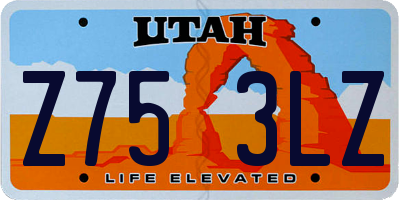 UT license plate Z753LZ