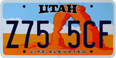UT license plate Z755CF