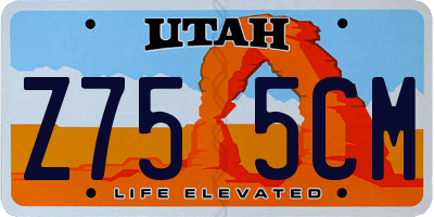 UT license plate Z755CM
