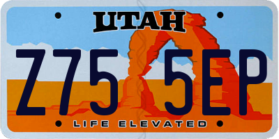 UT license plate Z755EP