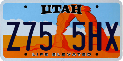 UT license plate Z755HX