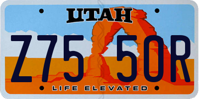 UT license plate Z755OR