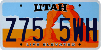 UT license plate Z755WH