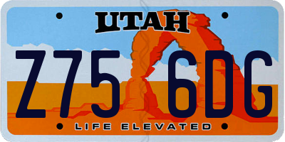 UT license plate Z756DG