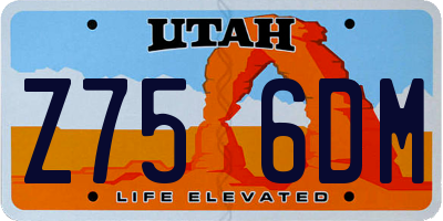 UT license plate Z756DM