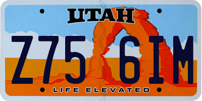 UT license plate Z756IM