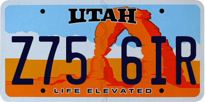 UT license plate Z756IR