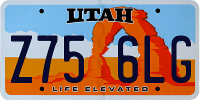 UT license plate Z756LG