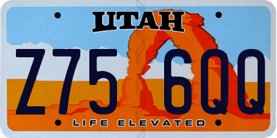 UT license plate Z756QQ