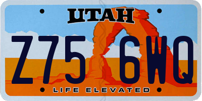UT license plate Z756WQ