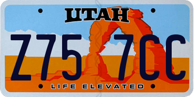 UT license plate Z757CC