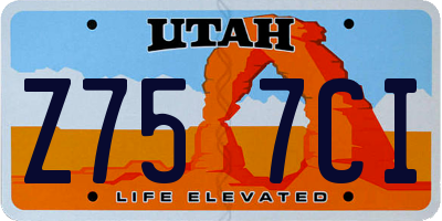UT license plate Z757CI