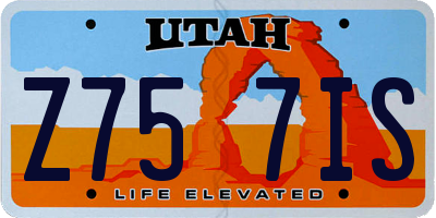 UT license plate Z757IS