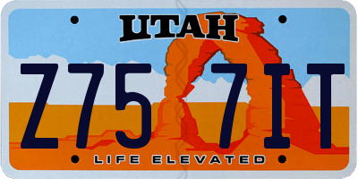 UT license plate Z757IT