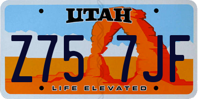 UT license plate Z757JF