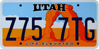 UT license plate Z757TG