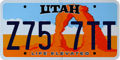 UT license plate Z757TT