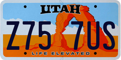 UT license plate Z757US