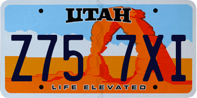 UT license plate Z757XI