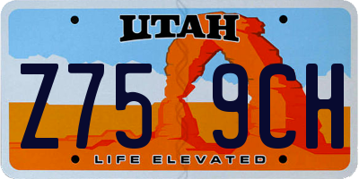 UT license plate Z759CH